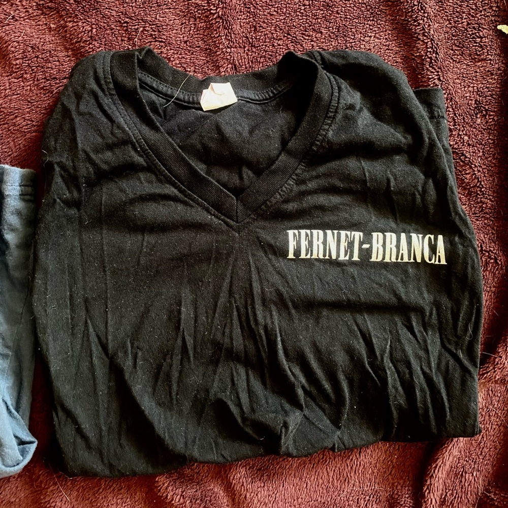 Fernet-Branca Black V-Neck T-Shirt